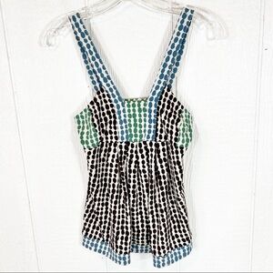 BCBGMaxAzria Polka Dot Black and White Blouse